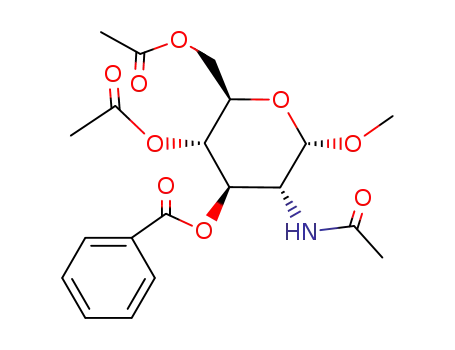 methyl 2-acetamido-4,6-di-O-acetyl-3-O-benzoyl-2-deoxy-α-D-glucopyranoside