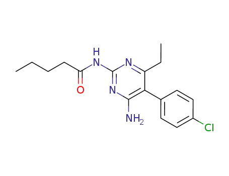 Pentanamide, N-[4-amino-5-(4-chlorophenyl)-6-ethyl-2-pyrimidinyl]-