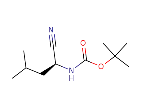 Molecular Structure of 115654-59-6 (BOC-L-LEU-NITRILE)