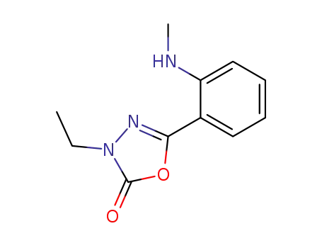 1,3,4-Oxadiazol-2(3H)-one, 3-ethyl-5-[2-(methylamino)phenyl]-