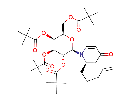 (2R)-N-(2,3,4,6-tetra-O-pivaloyl-β-D-galactopyranosyl)-2-(4-pentenyl)-5,6-didehydropiperidin-4-one