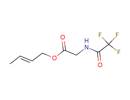 Molecular Structure of 82706-23-8 ((E)-But-2-en-1-yl 2-(2,2,2-trifluoroacetamido)acetate)