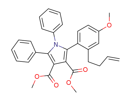 1,5-diphenyl-2-<p-methoxy-o-(3-butenyl)phenyl>-3,4-bis(carbomethoxy)pyrrole