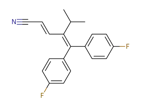 (E)-4-[Bis-(4-fluoro-phenyl)-methylene]-5-methyl-hex-2-enenitrile