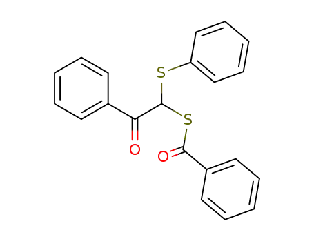 Thiobenzoic acid S-(2-oxo-2-phenyl-1-phenylsulfanyl-ethyl) ester