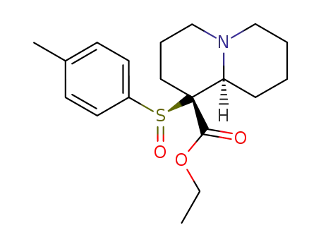 Ethyl (1R,9aS)-Octahydro-1-<(S)-(4-methylphenyl)sulfinyl>-2H-quinolizine-1-carboxylate