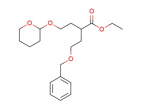 ethyl 4-benzyloxy-2-(2-tetrahydropyran-2-yloxyethyl)butyrate