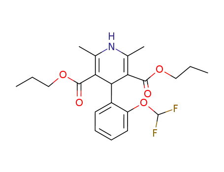 3,5-Pyridinedicarboxylic acid, 1,4-dihydro-4-(2-(difluoromethoxy)phenyl)-2,6-dimethyl-, dipropyl ester
