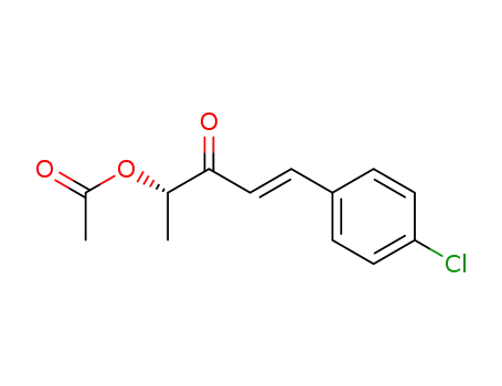 1-Penten-3-one, 4-(acetyloxy)-1-(4-chlorophenyl)-, (S)-