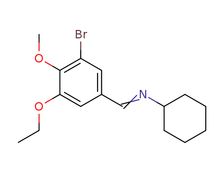 Cyclohexanamine, N-[(3-bromo-5-ethoxy-4-methoxyphenyl)methylene]-