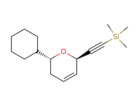 ((2R,6R)-6-Cyclohexyl-5,6-dihydro-2H-pyran-2-ylethynyl)-trimethyl-silane