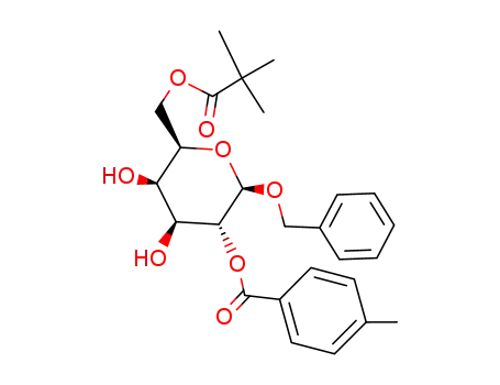 benzyl 2-O-(p-methylbenzoyl)-6-O-pivaloyl-β-D-galactopyranoside