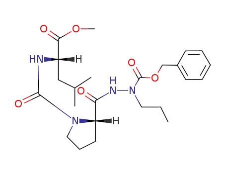 L-Proline, 1-[[[1-(methoxycarbonyl)-3-methylbutyl]amino]carbonyl]-,
2-[(phenylmethoxy)carbonyl]-2-propylhydrazide, (S)-