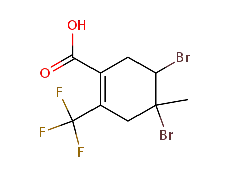 1-carboxy-2-trifluoromethyl-4-methyl-4,5-dibromo-1-cyclohexene