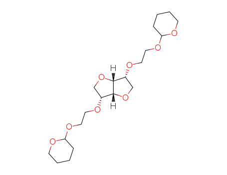 Molecular Structure of 121693-40-1 (2,5-di-O-<2'-(tetrahydropyran-2-yloxy)ethoxy>-1,4:3,6-dianhydro-D-mannitol)