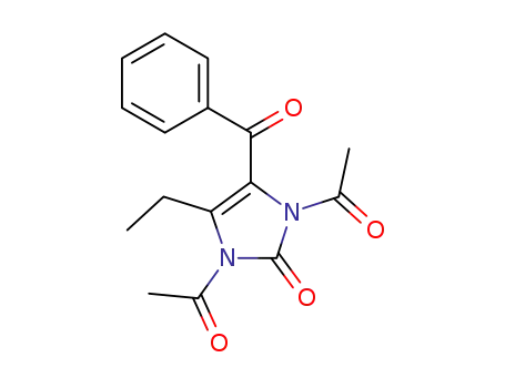 1,3-Diacetyl-4-benzoyl-5-ethyl-1,3-dihydro-imidazol-2-one