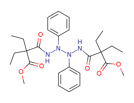 Butanoic acid, 2,2'-[(2,3-diphenyl-1,4-tetrazanediyl)dicarbonyl]bis[2-ethyl-, dimethyl ester