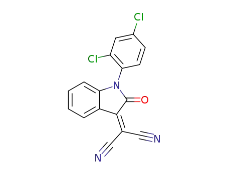 Propanedinitrile,
[1-(2,4-dichlorophenyl)-1,2-dihydro-2-oxo-3H-indol-3-ylidene]-