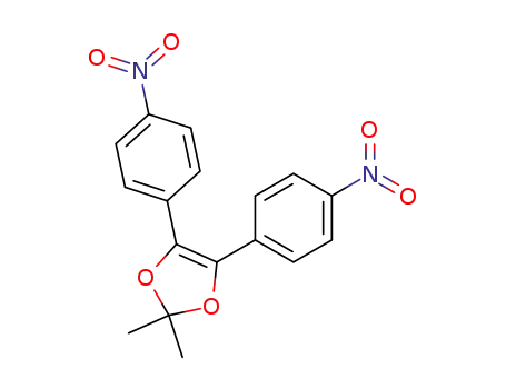 Molecular Structure of 115107-28-3 (2,2-dimethyl-4,5-bis(p-nitrophenyl)dioxole)