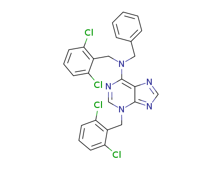 3H-Purin-6-amine, N,3-bis[(2,6-dichlorophenyl)methyl]-N-(phenylmethyl)-