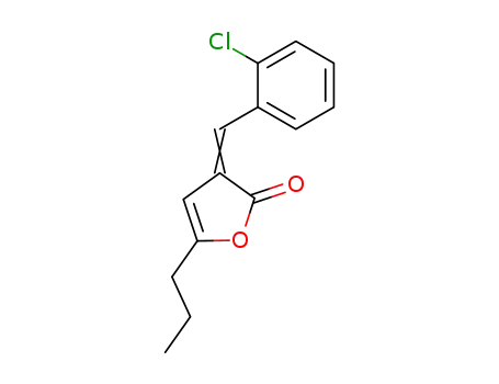 Molecular Structure of 120388-32-1 ((3E)-3-[(2-chlorophenyl)methylidene]-5-propylfuran-2(3H)-one)