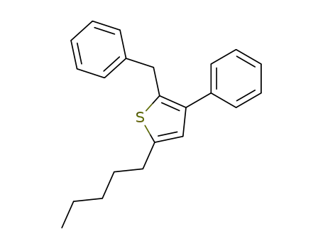 Thiophene, 5-pentyl-3-phenyl-2-(phenylmethyl)-
