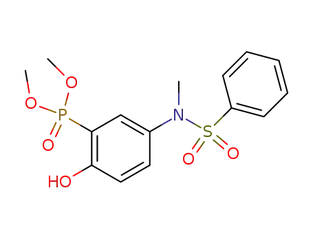 Dimethyl <2-hydroxy-5-<methyl(phenylsulfonyl)amino>phenyl>phosphonate
