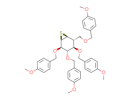 (1R,2R,3S,4R,5R,6S)-2,3,4-Tris-(4-methoxy-benzyloxy)-5-(4-methoxy-benzyloxymethyl)-7-thia-bicyclo[4.1.0]heptane