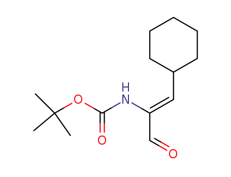 (2-cyclohexyl-1-formyl-vinyl)-carbamic acid <i>tert</i>-butyl ester