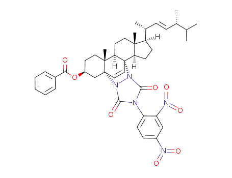 benzoyloxy-3β (dinitro-2'',4'' phenyl-4' urazolo-1',2')-5α,8α ergostadiene-6,22