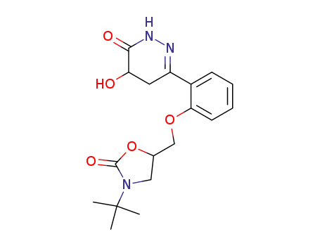 6-<2-(3-tert-Butyl-2-oxo-5-oxazolidinylmethoxy)phenyl>-4,5-dihydro-4-hydroxy-3(2H)-pyridazinone