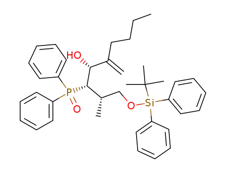 (2S,3S,4R)-1-(tert-Butyl-diphenyl-silanyloxy)-3-(diphenyl-phosphinoyl)-2-methyl-5-methylene-nonan-4-ol