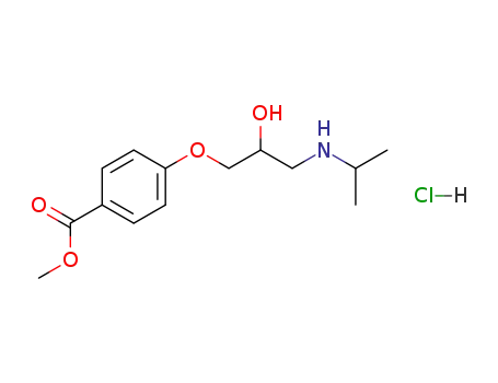 4- (2- 하이드 록시 -3- 이소 프로필 아미노 프로 폭시) 벤조산 메틸 에스테르 염산염