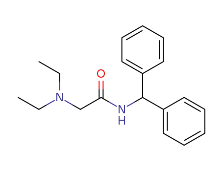 Molecular Structure of 59960-80-4 (Acetamide, 2-(diethylamino)-N-(diphenylmethyl)-)