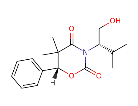 (R)-3-((S)-1-Hydroxymethyl-2-methyl-propyl)-5,5-dimethyl-6-phenyl-[1,3]oxazinane-2,4-dione