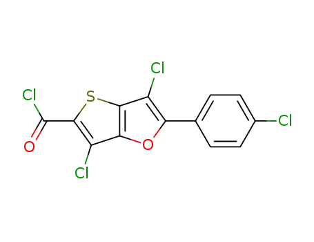 3,6-Dichloro-2-(4-chlorophenyl)thieno<3,2-b>furan-5-carboxylic acid chloride
