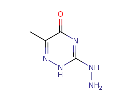 Molecular Structure of 38736-23-1 (3-HYDRAZINO-6-METHYL-4H-[1,2,4]TRIAZIN-5-ONE)