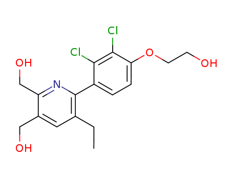 2-<2,3-Dichlor-4-<5,6-bis(hydroxymethyl)-3-ethyl-pyridin-2-yl>phenoxy>ethanol