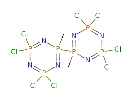 Molecular Structure of 80241-37-8 (2,2'(2H,2'H)-Bi-1,3,5,2,4,6-triazatriphosphorine,
4,4,4',4',6,6,6',6'-octachloro-4,4,4',4',6,6,6',6'-octahydro-2,2'-dimethyl-)
