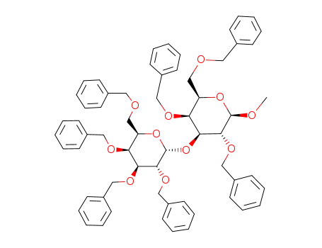 Methyl O-(2,3,4,6-tetra-O-benzyl-α-D-galactopyranosyl)-(1->3)-2,4,6-tri-O-benzyl-β-D-galactopyranoside