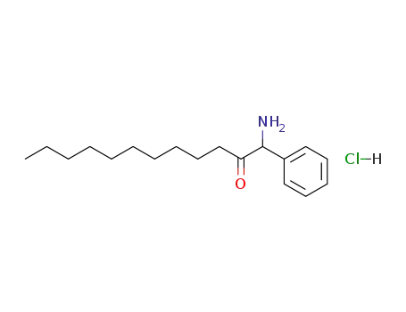 Molecular Structure of 69484-90-8 (1-amino-1-phenyldodecan-2-one hydrochloride)