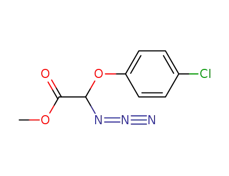 Molecular Structure of 87651-78-3 (Acetic acid, azido(4-chlorophenoxy)-, methyl ester)