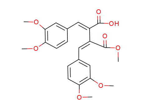 Butanedioic acid, bis[(3,4-dimethoxyphenyl)methylene]-, monomethyl
ester