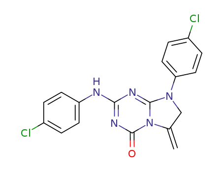 8-(4-Chloro-phenyl)-2-(4-chloro-phenylamino)-6-methylene-7,8-dihydro-6H-imidazo[1,2-a][1,3,5]triazin-4-one