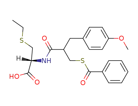 L-Cysteine,
N-[3-(benzoylthio)-2-[(4-methoxyphenyl)methyl]-1-oxopropyl]-S-ethyl-