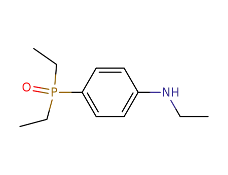 Molecular Structure of 87981-13-3 (Benzenamine, 4-(diethylphosphinyl)-N-ethyl-)