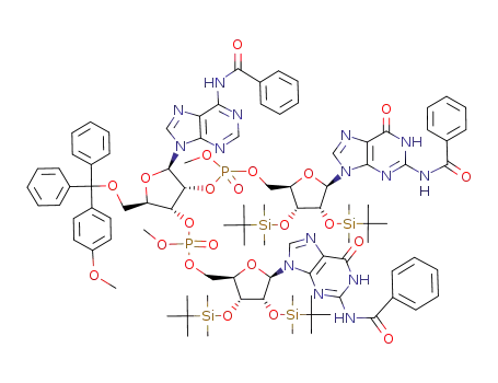 C<sub>97</sub>H<sub>125</sub>N<sub>15</sub>O<sub>22</sub>P<sub>2</sub>Si<sub>4</sub>