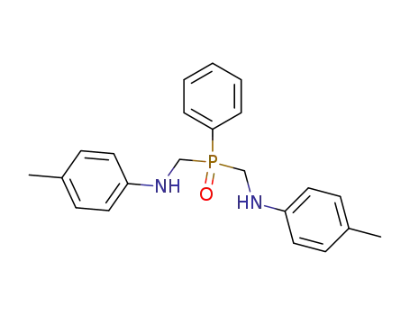 Molecular Structure of 85684-51-1 (Di(p-toluidinomethyl)phenylphosphine oxide)