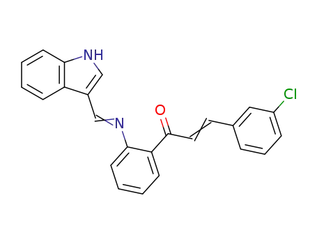 (2Z)-3-(3-chlorophenyl)-1-(2-{[(E)-3H-indol-3-ylidenemethyl]amino}phenyl)prop-2-en-1-one