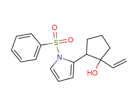2-(1-phenylsulfonyl-2-pyrrolyl)-1-vinylcyclopentanol